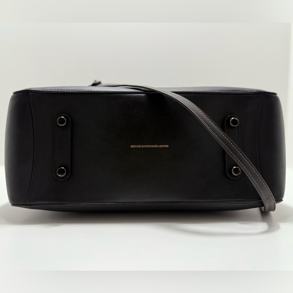 Coach 1941 Cooper Carryall Black Glovetanned Leather Satchel Top Handle - Picture 13 of 16